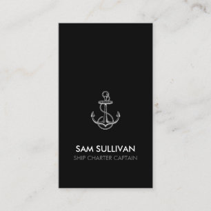 Anchor Boat Charter Fishing Business Card