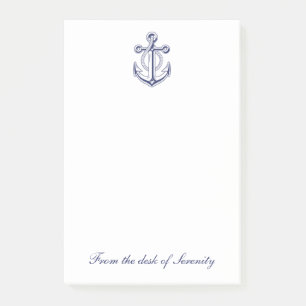 Anchor Boat Sailor Ocean Nautical Personalised Post-it Notes