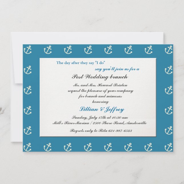 Anchor Border Invitation (Front)