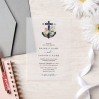 Anchor Botanical Floral Nautical Summer Wedding