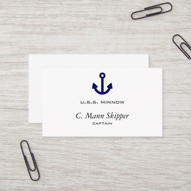 Anchor Business Card (Front/Back In Situ)