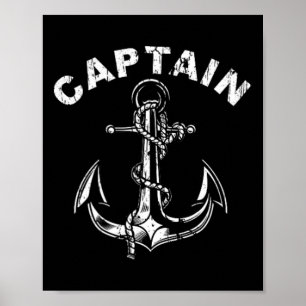 Anchor Captain Of The Boat 1 Poster