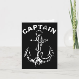 Anchor Captain Of The Boat  Card