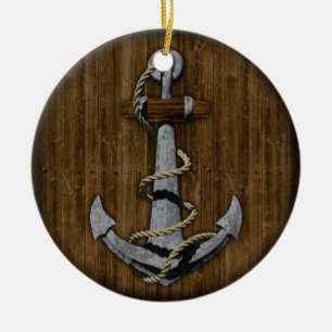 Anchor Ceramic Ornament