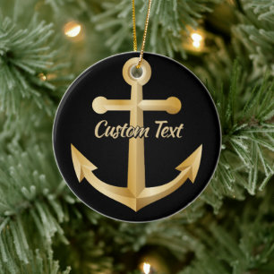 Anchor Ceramic Ornament