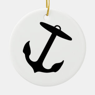 Anchor Ceramic Ornament