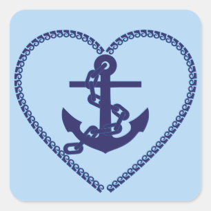 anchor chain hart stickers