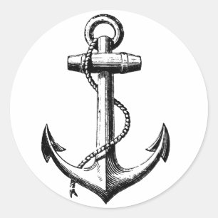Anchor Classic Round Sticker