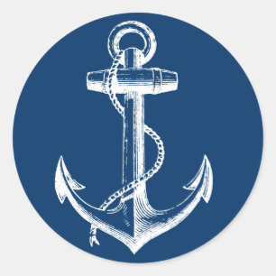 Anchor Classic Round Sticker