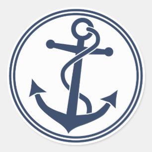 Anchor Classic Round Sticker