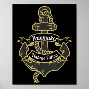 Anchor Clothes For Women Men Sailor Gifts Sea Vint Poster