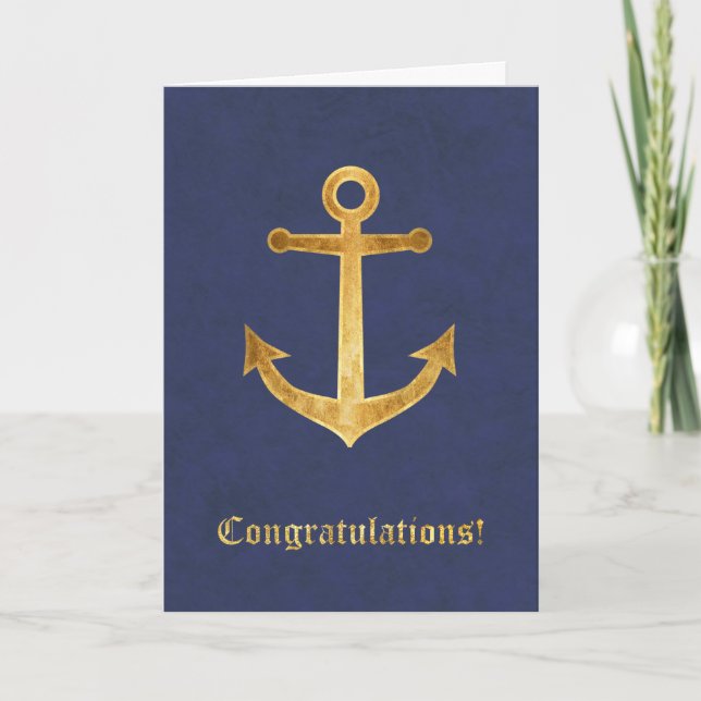 Anchor Congratulations Card (Front)