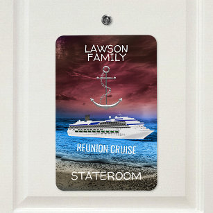 Anchor Cruise Stateroom Cabin Door Marker Reunion Magnet