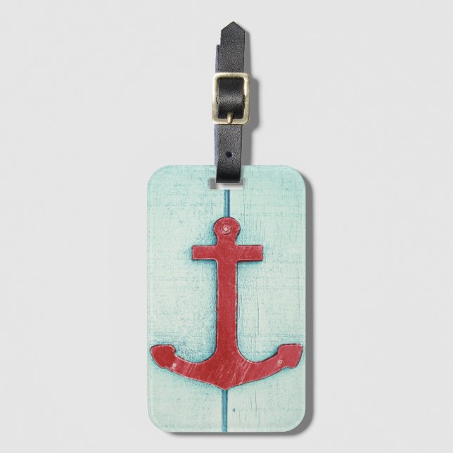 Anchor Décor Luggage Tag (Front Vertical)
