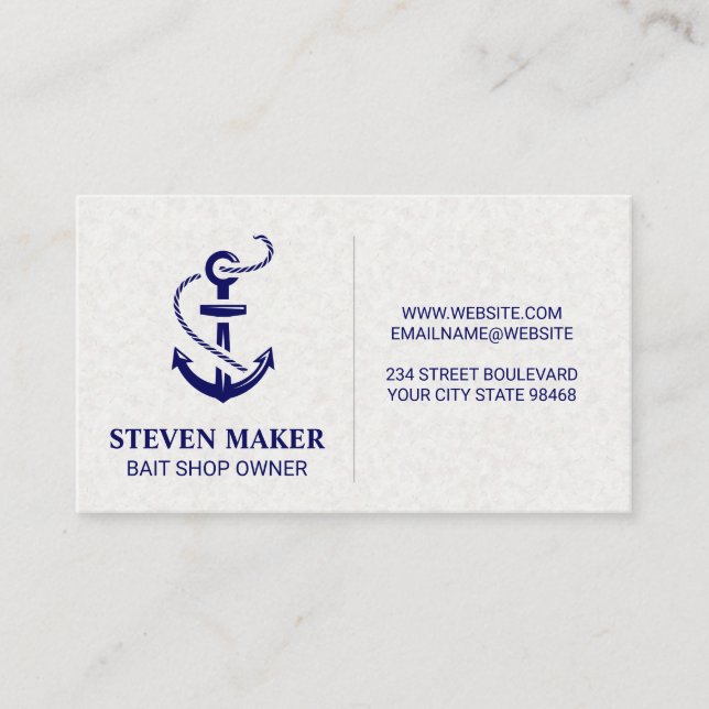 Anchor | Fishing Business Card (Front)