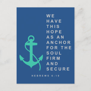 Anchor for the Soul (Hebrews 6:19) Postcard