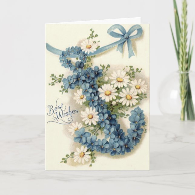 Anchor Forget-Me-Not Daisy Card (Front)