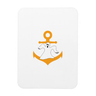 Anchor ghost Halloween Magnet