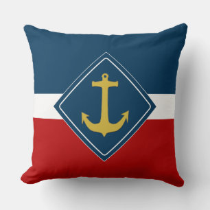 Anchor gold + your background & ideas cushion