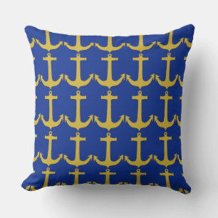 Anchor gold + your background & ideas cushion