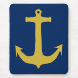 Anchor gold + your background & ideas mouse pad
