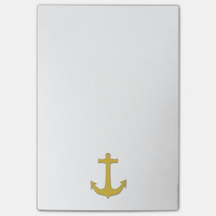 Anchor gold + your background & ideas post-it notes