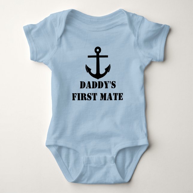 Anchor Graphic to personalise Baby Bodysuit (Front)