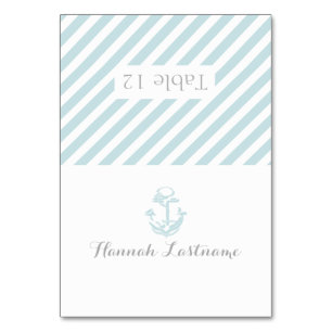 Anchor Grey Nautical Seating Card