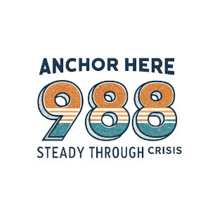 Anchor Here 988 Crisis Support T-Shirt