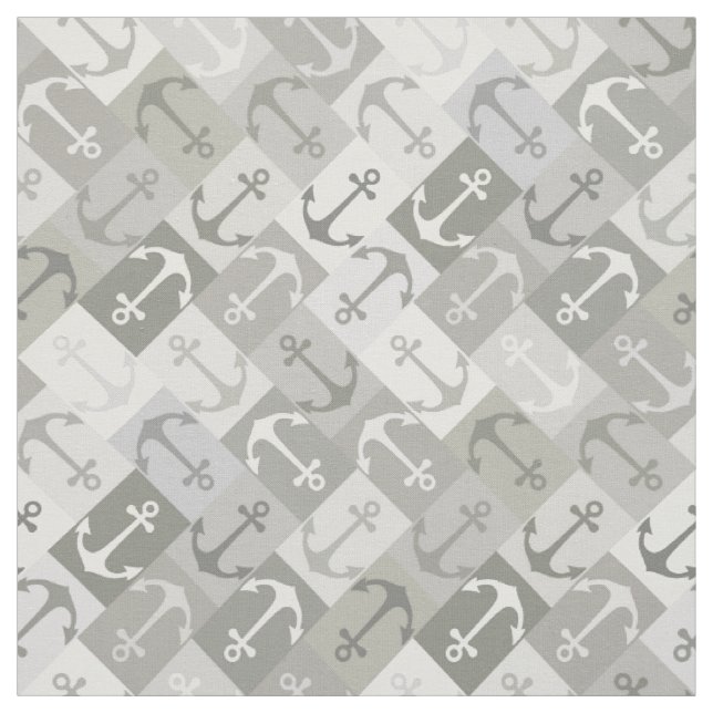 anchor herringbone mono fabric (Swatch)