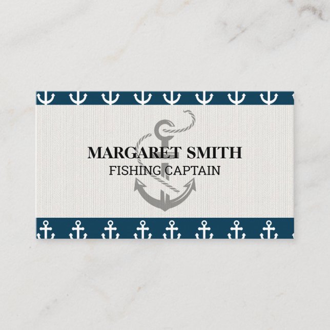 Anchor Icon Business Card (Front)
