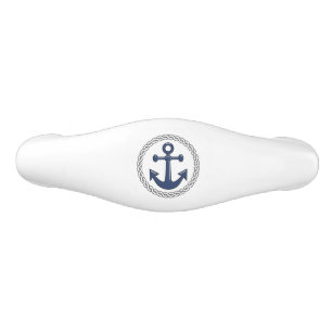Anchor in Rope Ceramic Drawer Pull