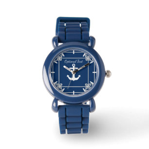 Anchor in Rope Frame Nautical Watch