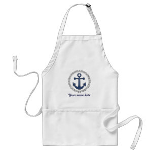 Anchor in Rope Personalised Standard Apron