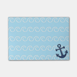Anchor in the Waves Post-it Notes