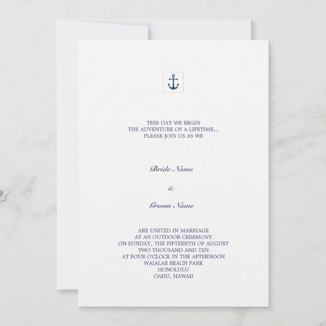 Anchor Invitation (Front)
