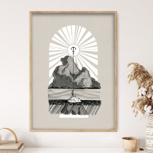 Anchor Jesus Art, Christ the Sure and Steady Ancho Poster