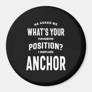 Anchor Job Title Tee Gift For Mens Womens Magnet