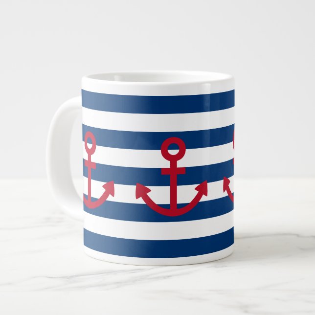 Anchor Large Coffee Mug (Front Left)