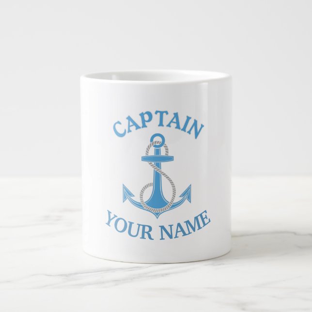 Anchor Large Coffee Mug (Front)