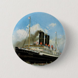 Anchor Line 6 Cm Round Badge