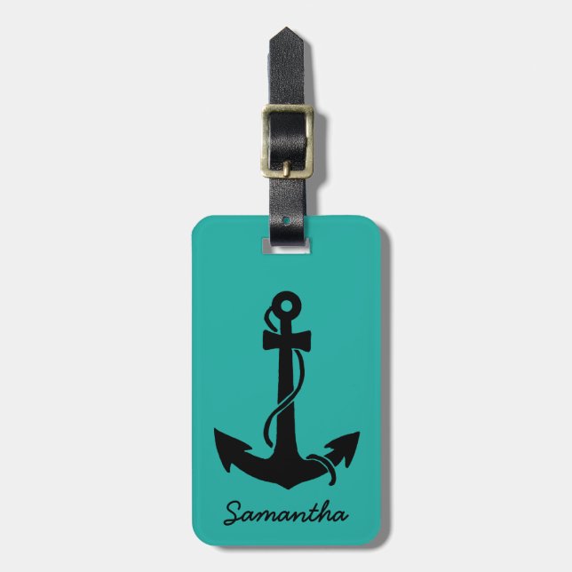 Anchor Luggage Tag (Front Vertical)