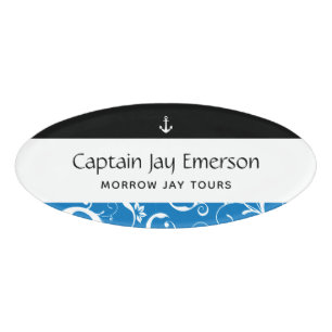 Anchor Maritime Staff Pro Damask Name Tag