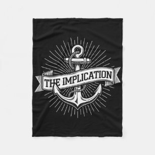 Anchor Maritime The Implication Nautical Sailing G Fleece Blanket