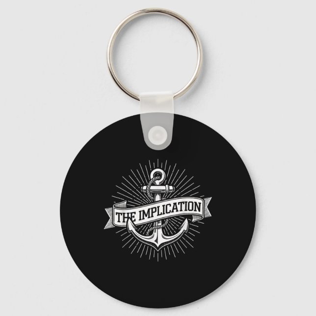 Anchor Maritime The Implication Nautical Sailing G Key Ring (Front)