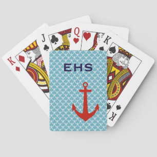 Anchor Monogram Playing Cards
