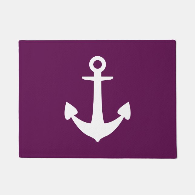 Anchor Mulberry Doormat (Front)