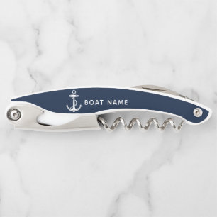 Anchor Nautical Boat Name Cruise Swag Custom Corkscrew