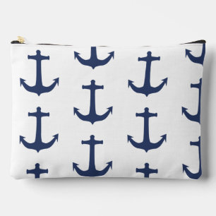 Anchor nautical coastal vibes accessory pouch