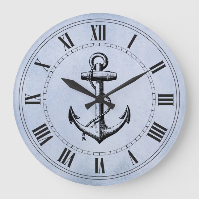 Anchor Nautical Large Clock (Front)